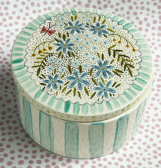 Boxes * Large 4 Inch Box * Blue Bouquet