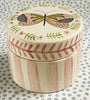 Pottery * Small Round Box * Fluttering