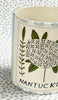 Nantucket * 12 oz Mug * Hydrangea With Blue Stripes