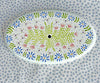 Lightship Basket Supplies * Large Oval Base * Pink Sprig