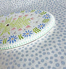 Lightship Basket Supplies * Large Oval Base * Pink Sprig