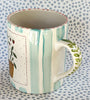 Pottery * 12 oz Mug * Strawberries and Lightship Basket