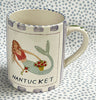 Nantucket * 12 oz Mug * Mermaid With Lilac Stripes