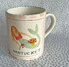 Nantucket * 12 oz Mug * Mermaid With Pink Stripes