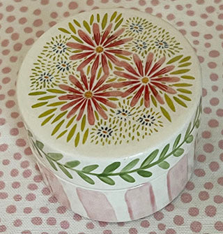 Boxes * Round Ceramic * Pink Shasta