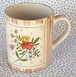 Pottery * 12 oz Mug * Rose Bunch