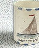 Nantucket * 12 oz Mug * Sailboat With Blue Stripes