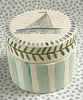 Pottery * Small Round Box * Sailboat