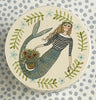 Pottery * Small Round Box * Striped Mermaid