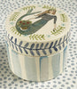 Pottery * Small Round Box * Striped Mermaid
