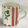 Pottery * 12 oz Mug * Strawberry With Red Stripes