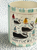 Nantucket * 12 oz Mug * Whales With Turquoise Stripes