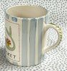 Nantucket * 12 oz Mug * Mermaid With Blue Stripes