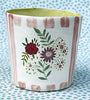 Pottery * Little Cup * Floral Pink