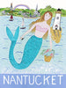Original Artwork * 18 x 24 * Nantucket Mermaid