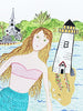 Original Artwork * 18 x 24 * Nantucket Mermaid
