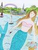 Original Artwork * 18 x 24 * Nantucket Mermaid