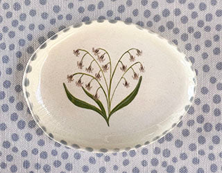 Dishes * 3 x 2 Inch Medium * Lily Of The Valley