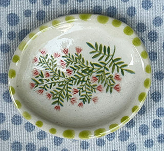 Wee Dish * Pink Sprig