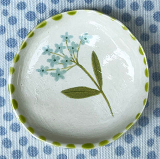 Wee Dish * Turquoise Sprig