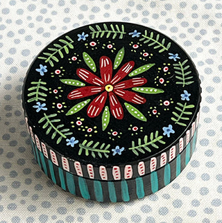 Boxes * Wooden * Red Flower