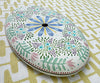Lightship Basket Supplies * 7" Cocktail Purse Top * Blue Flower / Pink Flower