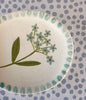 Dishes * 3 x 2 Inch Medium * Turquoise Sprig