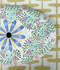 Lightship Basket Supplies * 7" Cocktail Purse Top * Blue Flower / Pink Flower