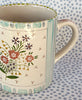 Pottery * 12 oz Mug * Big Bouquet * Turquoise and Lavender