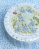 Boxes * Large 4 Inch  Ceramic Box * Blue Bouquet