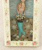 Original Artwork * Shadow Box * Buxom Mermaid Beauty