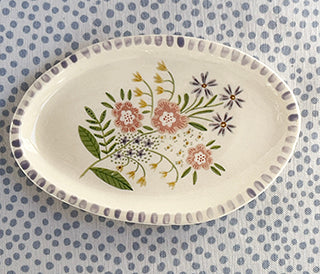 Dishes * 4-5 inch oval * Big Bouquet