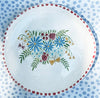 Dishes * 4 Inch Round * Blue Daisies