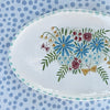 Dishes * 4 Inch Oval * Blue Daisies