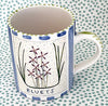 Pottery * Mugs * Wildflowers Of Nantucket * Bluettes * 12 oz