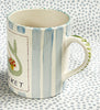 Nantucket * 12 oz Mug * Mermaid With Blue Stripes