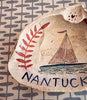 Nantucket * Shells * Sailboat With Red Vine