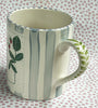 Pottery * 12 oz Mug * Strawberries All Year * Blue Stripes