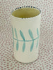 Pottery * Cylinder Vase * Pink Daisy Vine