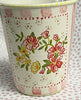 Pottery * 8 oz Cup * Circle Flowers
