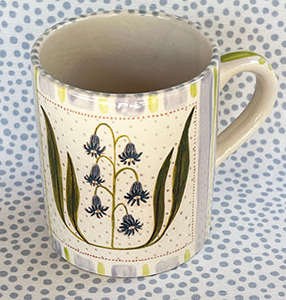Pottery * 12 oz Mug * Bluebells and Violet