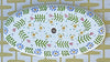 Lightship Basket Supplies * Double Flowers * 7 inch Cocktail Purse Top