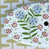 Lightship Basket Supplies * Double Flowers * 7 inch Cocktail Purse Top
