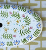 Lightship Basket Supplies * Double Flowers * 7 inch Cocktail Purse Top