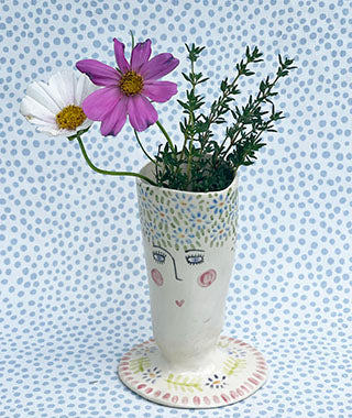 Friendship Vase * Handmade * Daisy