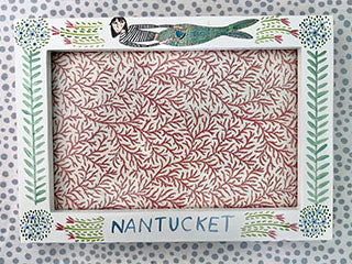 Nantucket *Picture Frame * 4 x 6 * Striped Mermaid