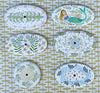 Lightship Basket Supplies * Double Flowers * 7 inch Cocktail Purse Top