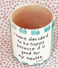 Pottery * Little Cup * Happiness * Turquoise