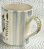 Nantucket * 12 oz Mug * Hydrangea With Blue Stripes