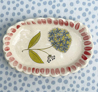 Scalloped Dish * Hydrangea